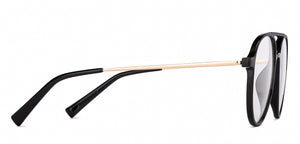 Black Aviator Full Rim Unisex Eyeglasses by Lenskart Air-151675