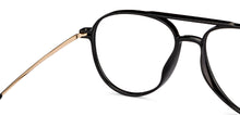 Load image into Gallery viewer, Black Aviator Full Rim Unisex Eyeglasses by Lenskart Air-151675