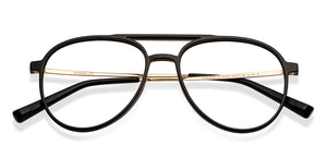 Black Aviator Full Rim Unisex Eyeglasses by Lenskart Air-151675