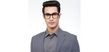 Load image into Gallery viewer, Black Rectangle Full Rim Unisex Eyeglasses by John Jacobs-206363
