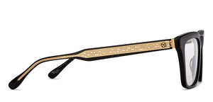 Black Rectangle Full Rim Unisex Eyeglasses by John Jacobs-206363
