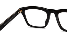 Load image into Gallery viewer, Black Rectangle Full Rim Unisex Eyeglasses by John Jacobs-206363