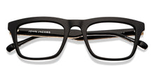 Load image into Gallery viewer, Black Rectangle Full Rim Unisex Eyeglasses by John Jacobs-206363