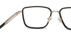 Black Rectangle Full Rim Unisex Eyeglasses by Lenskart STUDIO-212393