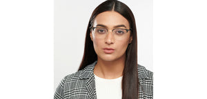 Black Rectangle Full Rim Unisex Eyeglasses by Vincent Chase-201098