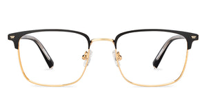 Black Rectangle Full Rim Unisex Eyeglasses by Vincent Chase-201098