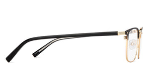 Black Rectangle Full Rim Unisex Eyeglasses by Vincent Chase-201098