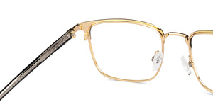 Black Rectangle Full Rim Unisex Eyeglasses by Vincent Chase-201098