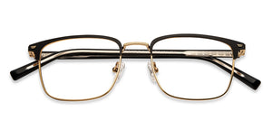 Black Rectangle Full Rim Unisex Eyeglasses by Vincent Chase-201098