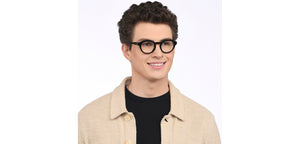 Black Round Full Rim Unisex Eyeglasses by John Jacobs-208122
