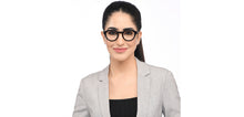 Load image into Gallery viewer, Black Round Full Rim Unisex Eyeglasses by John Jacobs-208122