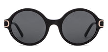 Load image into Gallery viewer, Black Round Full Rim Unisex Sunglasses by John Jacobs-152719