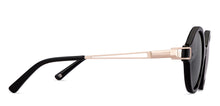 Load image into Gallery viewer, Black Round Full Rim Unisex Sunglasses by John Jacobs-152719