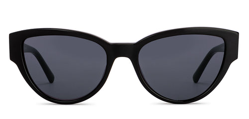 Black Cat Eye Full Rim Unisex Sunglasses by John Jacobs-152731