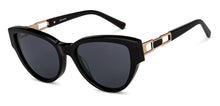 Load image into Gallery viewer, Black Cat Eye Full Rim Unisex Sunglasses by John Jacobs-152731