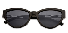 Load image into Gallery viewer, Black Cat Eye Full Rim Unisex Sunglasses by John Jacobs-152731