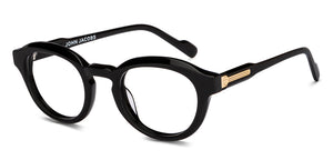 Black Round Full Rim Unisex Eyeglasses by John Jacobs-208122