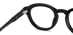 Black Round Full Rim Unisex Eyeglasses by John Jacobs-208122