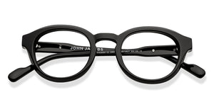 Black Round Full Rim Unisex Eyeglasses by John Jacobs-208122