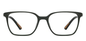 Black Green Square Full Rim Unisex Eyeglasses by Lenskart Air-206125