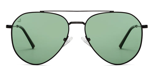 Black Aviator Full Rim Unisex Sunglasses by Vincent Chase Polarized-200377