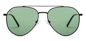 Black Aviator Full Rim Unisex Sunglasses by Vincent Chase Polarized-200377