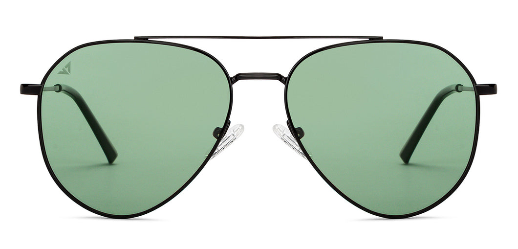 Black Aviator Full Rim Unisex Sunglasses by Vincent Chase Polarized-200377