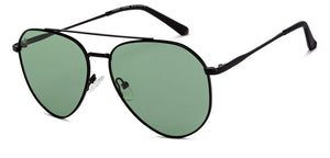 Black Aviator Full Rim Unisex Sunglasses by Vincent Chase Polarized-200377
