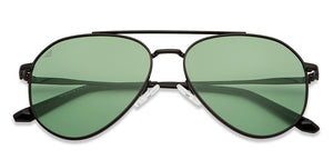 Black Aviator Full Rim Unisex Sunglasses by Vincent Chase Polarized-200377