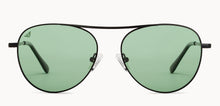 Load image into Gallery viewer, Black Aviator Full Rim Unisex Sunglasses by Vincent Chase Polarized-200383