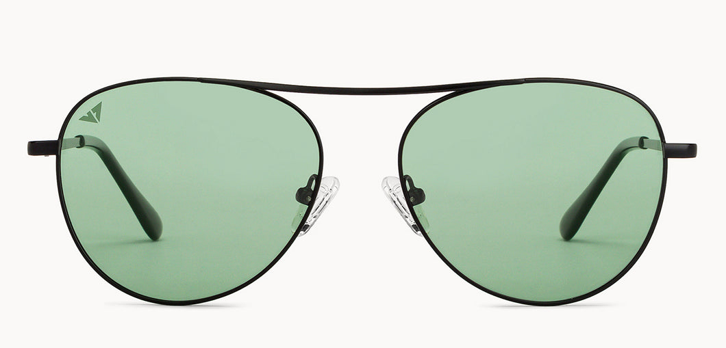 Black Aviator Full Rim Unisex Sunglasses by Vincent Chase Polarized-200383