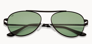 Black Aviator Full Rim Unisex Sunglasses by Vincent Chase Polarized-200383