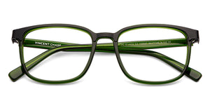 Green Rectangle Full Rim Unisex Eyeglasses by Vincent Chase Computer Glasses-204988