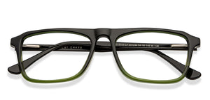 Black Rectangle Full Rim Unisex Eyeglasses by Vincent Chase-201244