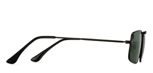 Black Rectangle Full Rim Unisex Sunglasses by Vincent Chase Polarized-204207