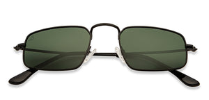Black Rectangle Full Rim Unisex Sunglasses by Vincent Chase Polarized-204207
