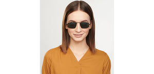 Black Rectangle Full Rim Unisex Sunglasses by Vincent Chase Polarized-204207