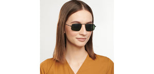 Black Rectangle Full Rim Unisex Sunglasses by Vincent Chase Polarized-204207