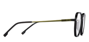 Black Geometric Full Rim Unisex Eyeglasses by Lenskart Air-201282
