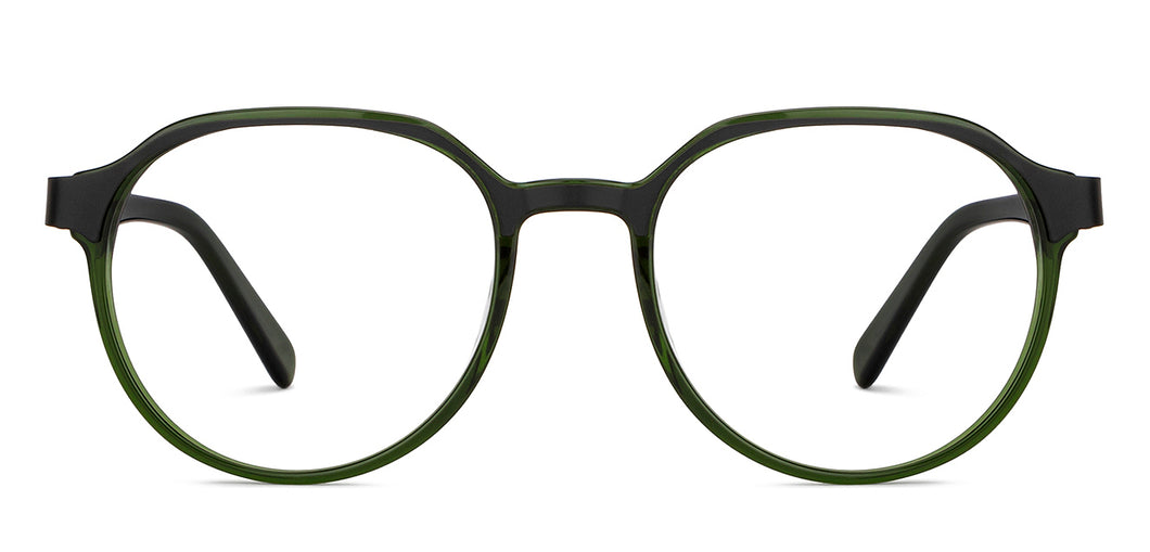 Green Round Full Rim Unisex Eyeglasses by Vincent Chase Computer Glasses-204964