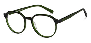 Green Round Full Rim Unisex Eyeglasses by Vincent Chase Computer Glasses-204964