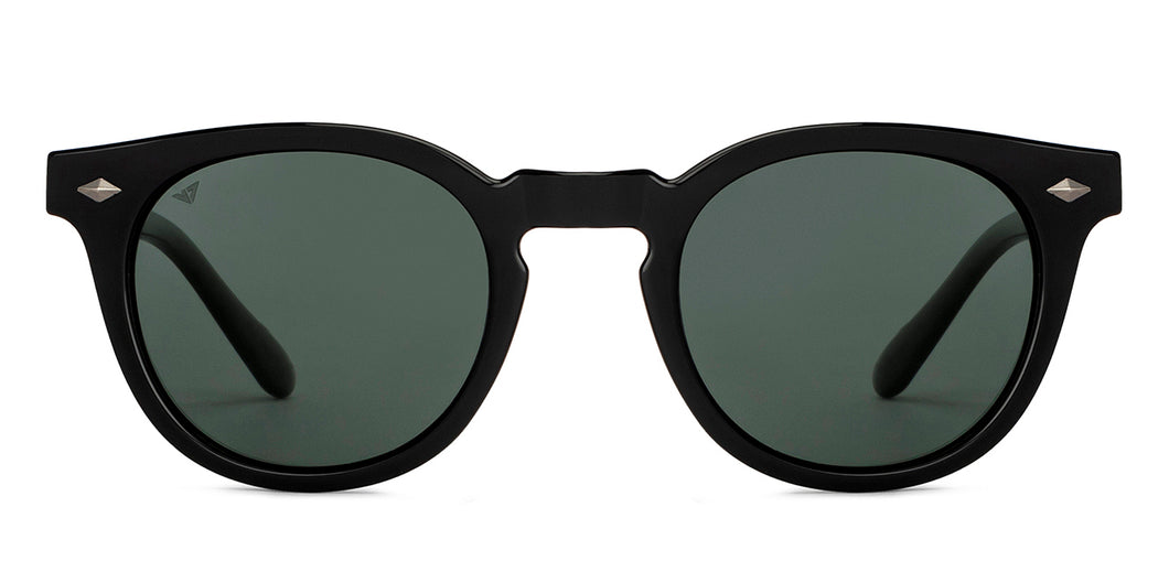 Black Round Full Rim Unisex Sunglasses by Vincent Chase Polarized-151888