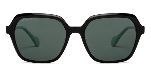 Black Square Full Rim Unisex Sunglasses by John Jacobs-208172