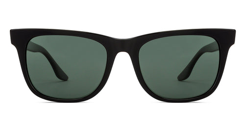 Black Wayfarer Full Rim Unisex Sunglasses by John Jacobs-152259