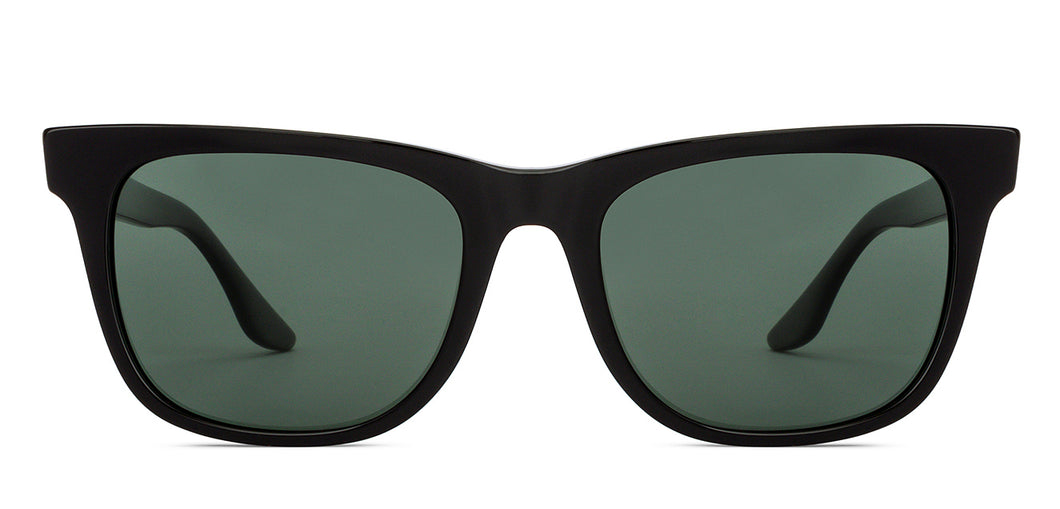 Black Wayfarer Full Rim Unisex Sunglasses by John Jacobs-152259