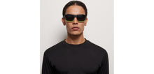 Load image into Gallery viewer, Black Wayfarer Full Rim Unisex Sunglasses by Lenskart Boost-206477