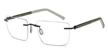 Load image into Gallery viewer, Black Rectangle Rimless Unisex Eyeglasses by Lenskart Air-200742