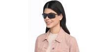 Load image into Gallery viewer, Black Square Rimless Unisex Sunglasses by John Jacobs-207025