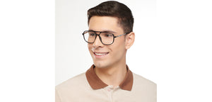 Black Aviator Full Rim Unisex Eyeglasses by Lenskart Air-201285