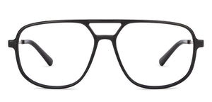 Black Aviator Full Rim Unisex Eyeglasses by Lenskart Air-201285